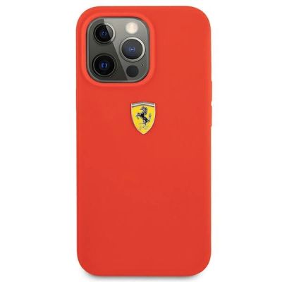 3. Etui Ferrari Silicone na iPhone 13 Pro Max - czerwone
