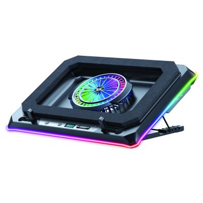 CONCEPTRONIC USB-C Laptop-KĂĽhlpad + Handyhalter, 130mm lang