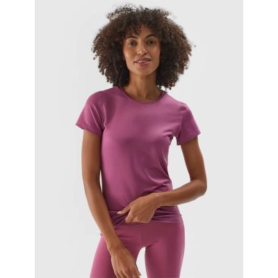 Koszulka treningowa regular szybkoschnąca damska 4F 4FWAW24TFTSF1011-53S