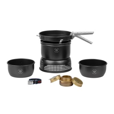 4. Zestaw turystyczny z kuchenką spirytusową Trangia Stove 37-5 UL/BL, black