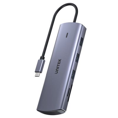 4. UNITEK HUB USB-C 9W1, HDMI, VGA, SD, RJ45, 3X USB-A, PD 100W