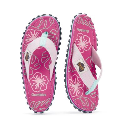 2. Gumbies damskie japonki ISLANDER FLIP-FLOP BLUSH HIBISCUS