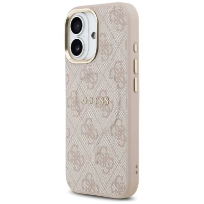 10. Etui Guess 4G PU Classic Logo MagSafe na iPhone 17 - różowe