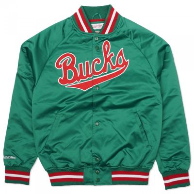 7. Kurtka Mitchell & Ness NBA Milwaukee Bucks Lightweight Jacket M STJKMG18013-MBUDKGN