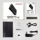7. AXAGON EE35-GTR USB-C 3.2 Gen 1 - SATA 6G, Obudowa Zewnętrznego Dysku Twardego 3.5", Ryflowana - Czarna