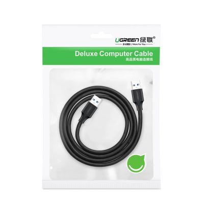 5. Ugreen kabel przewód USB 2.0 (męski) - USB 2.0 (męski) 1 m czarny (US128 10309)