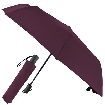 PARASOL KRÓTKI AUTOMATYCZNY BURGUNDOWY SEMI LINE