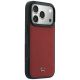 4. Etui Mercedes Leather Mesh with Bow Line MagSafe na iPhone 18 Pro Max / 17 Pro Max - bordowe