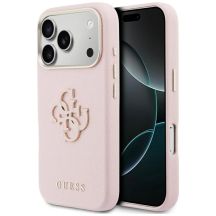 Etui Guess FW Resin Logo na iPhone 17 Pro - różowe