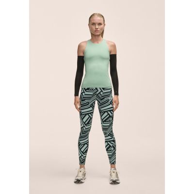 4. Legginsy damskie Casall Essential Printed Tights zielony