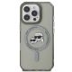 3. Etui Karl Lagerfeld IML Metal Karl&Choupette Head MagSafe na iPhone 16 Pro Max - czarne