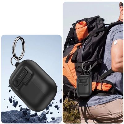 10. Etui Tech-Protect Slim Hook na AirPods Pro 3 - czarne