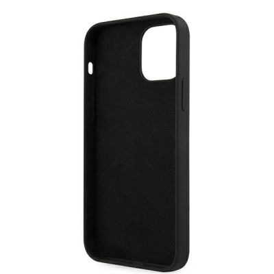 7. Etui Guess Script Vintage na iPhone 12 mini - czarne