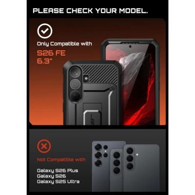 11. Etui Supcase Unicorn Beetle Pro na Samsung Galaxy S26 FE - czarne