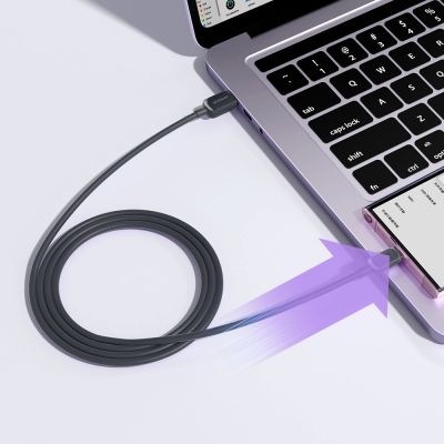 7. Kabel Joyroom Multi-Color Series A14 USB-A / USB-C 3A 1.2 m - czarny