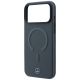 6. Etui Mercedes Leather 3D MagSafe do iPhone 18 Pro / 17 Pro - antracytowe