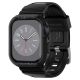 12. Etui z paskiem Spigen Rugged Armor Pro na Apple Watch 4 / 5 / 6 / 7 / 8 / SE (44/45 mm) - czarne