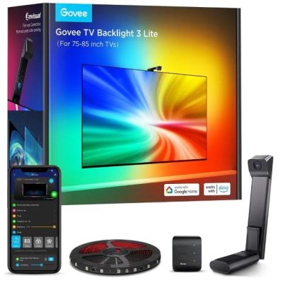 2. Govee H6099 TV Backlight 3 Lite | Podświetlenie LED | dla TV 75-85 cali, RGBICW, Wi-Fi+Bluetooth