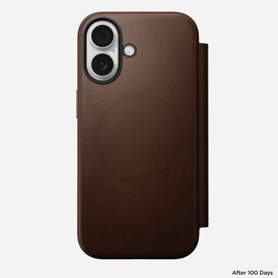 5. Nomad NM014209858 pokrowiec na telefon komórkowy 16 cm (6.3") Folio Brązowy