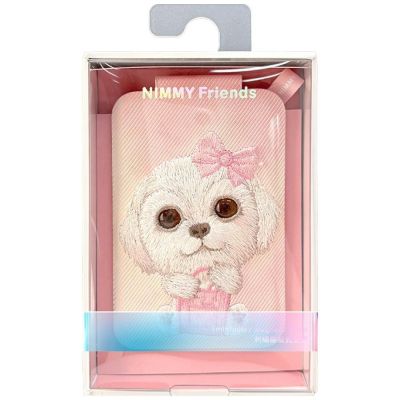 7. Portfel Magnetyczny Nimmy New Big-Eye Cute Pets 2.0 Dog ze stojakiem na telefon - różowy