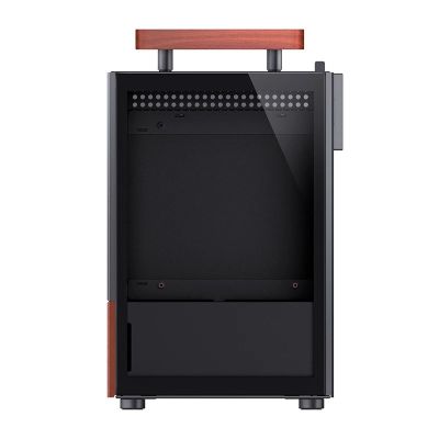 26. Obudowa Jonsbo T6, Mini-Tower, Mini-ITX, Tempered Glass, Holz - czarna