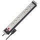 2. Listwa zasilająca Brennenstuhl Premium-Line 19 cali Steckdosenleiste 8-fach, Juodas/Lichtgrau, 3m