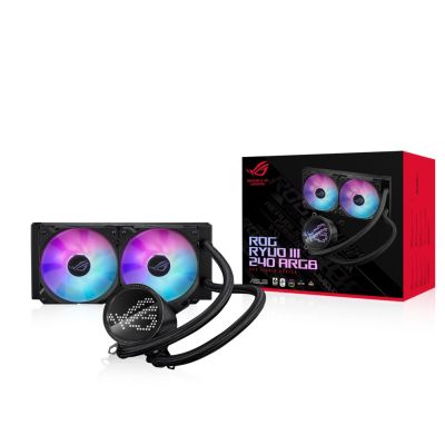 8. ASUS ROG Ryuo III 240 ARGB Procesor Zestaw do chłodzenia płynami 12 cm Czarny