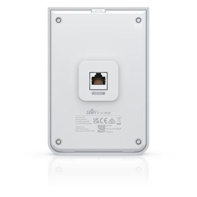 21. Access Point Wi-Fi 6 Ubiquiti UniFi U6 In-Wall 2.4GHz(2x2)/5GHz(4x4)/6GHz(–) PoE+/PoE 4x1G 1x2,5G