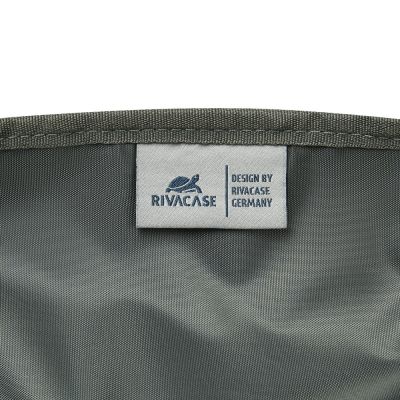 20. Rivacase Eden plecak City backpack Czarny Poliester, Skóra woskowana (Pull Up)