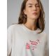 4. T-shirt regular z nadrukiem damski 4F 4FRSS26TTSHF3704-11S