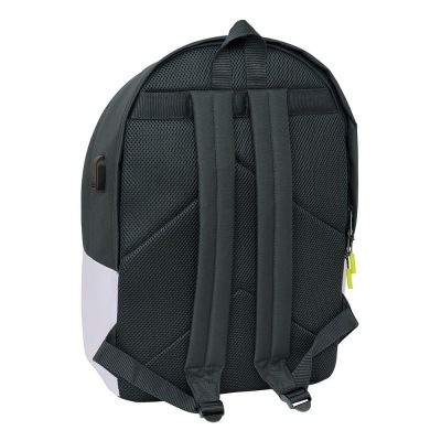 3. Plecak sportowy Real Madryt z USB i z miejscem na laptopa double backpack 612554820