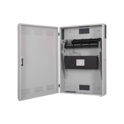 4. Digitus Szafa sieciowa wisząca SLIM 19" 3U rack 600x200, drzwi pełne, szary, niedzielona, złożona, 100kg