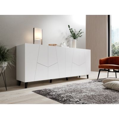 4. Komoda ETNA 200x42x82 biały mat