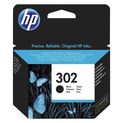 Tusz HP czarny HP 302, HP302=F6U66AE, 190 str.,3,5 ml