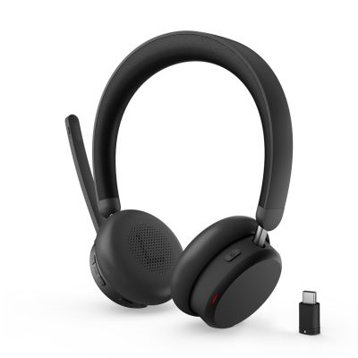 11. Lenovo 6550 Zestaw słuchawkowy Bezprzewodowy Opaska na głowę Biuro/centrum telefoniczne USB Type-C Bluetooth Czarny