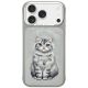 Etui Nimmy Lucky Fashion Cat MagSafe na iPhone 17 Pro Max - szare