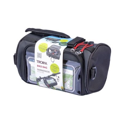 5. TROIKA BKB30/BK torba i kosz rowerowy Przednie Torba rowerowa 4 l Nylon, PCW, Brezent Czarny