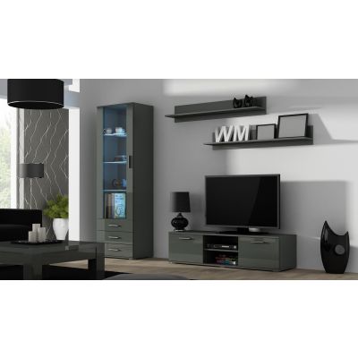 2. Witryna SOHO S1 szary/ szary połysk