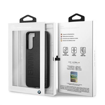 8. Etui BMW Signature Logo Imprint na Samsung Galaxy S21+ - czarne