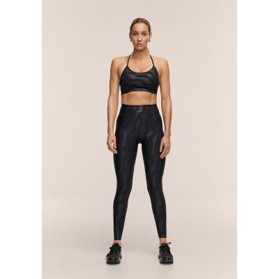 5. Stanik sportowy CASALL Sleek Strappy Sports Bra Printed kolor czarny