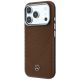 2. Etui Mercedes Leather Semi Wrap Wood Effect MagSafe na iPhone 17 Pro Max - brązowe