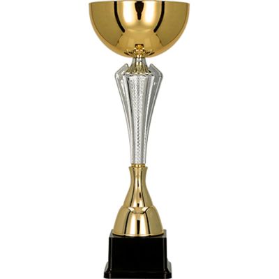 3. Puchar metalowy złoto-srebrny