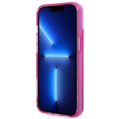 5. Etui Karl Lagerfeld Liquid Glitter Elong na iPhone 14 Plus - różowe