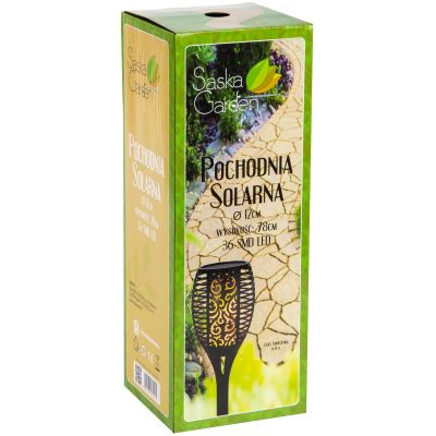 32. POCHODNIA SOLARNA TAŃCZĄCE PŁOMYKI 12X12X78CM 36 LED XXXL