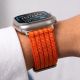 8. Pasek Tech-Protect Nylon Sport na Apple Watch 44 / 45 / 46 / 49 mm - pomarańczowy