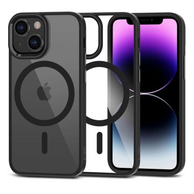 Etui Tech-Protect MagMat MagSafe na iPhone 12 mini / 13 mini - przezroczysto-czarny