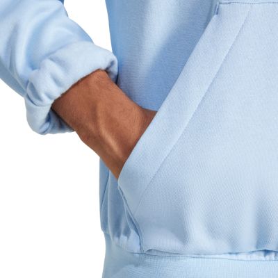 5. Bluza męska adidas Essentials Feelcozy Hoodie błękitna IN6064