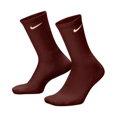 2. Skarpety Nike Everyday Cushioned Crew 3 pary brązowe, beżowe, różowe SX7664 915