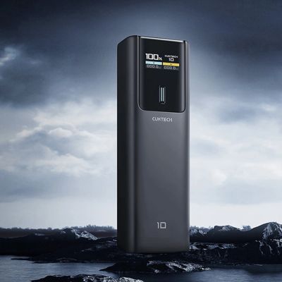 6. Powerbank Cuktech CKPB100PGLBL 150W 10000mAh USB-C USB-A - czarny
