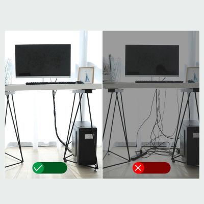 10. Baseus Rainbow Circle hook and loop Straps - taśma rzepowa rzep organizer kabli 1m czarny (ACMGT-E01)